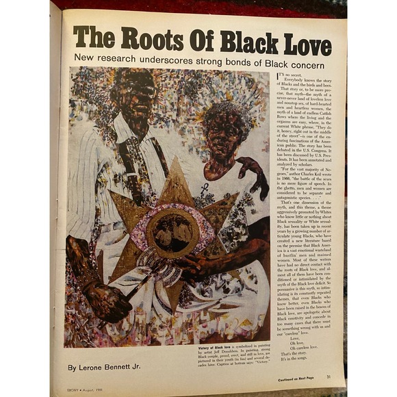 Ebony Magazine, August 1981 Special Issue "Black Love Jermain and Hazel Jackson - Picture 3 of 16
